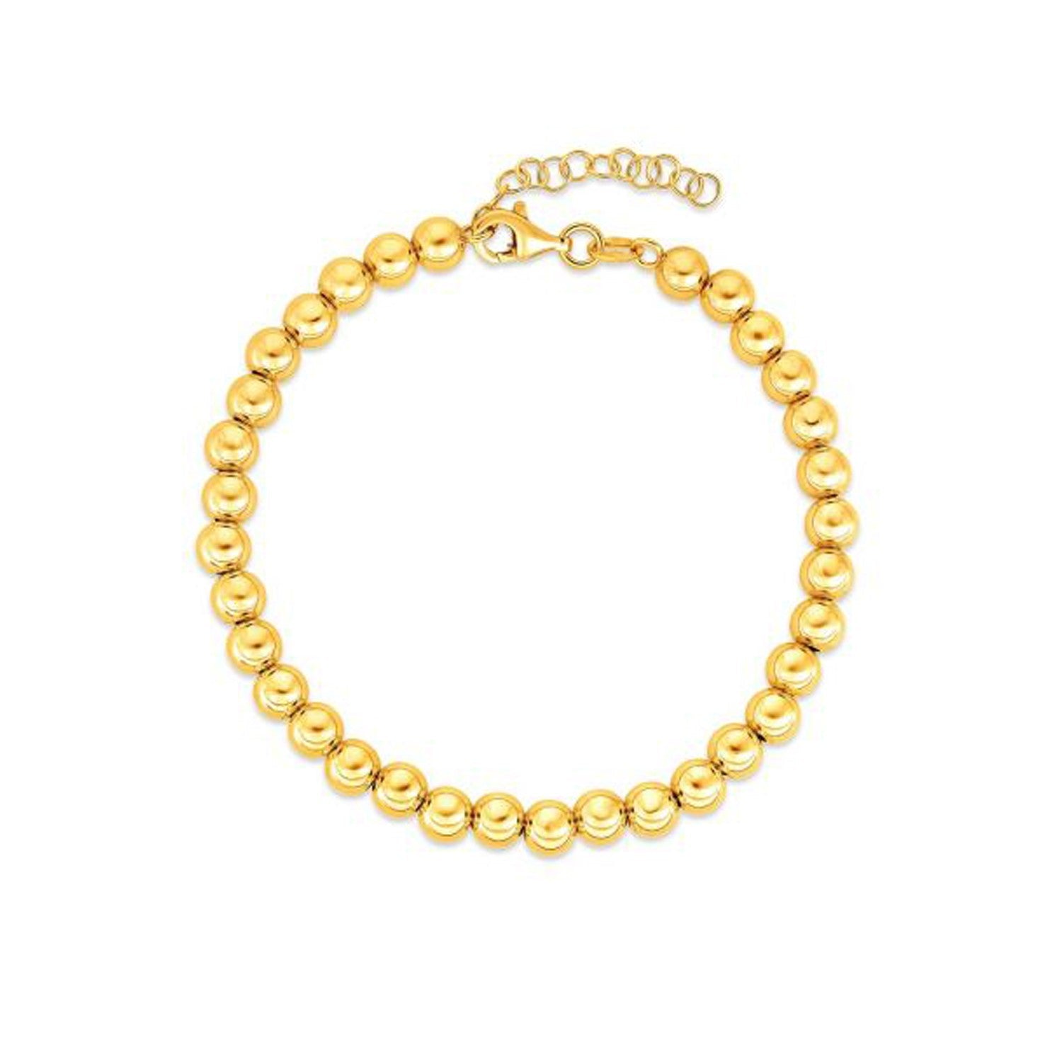 14k Yellow Gold Bead Chain Necklace (5mm)
