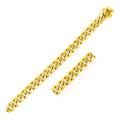 9.0mm 14k Yellow Gold Semi-Solid Miami Cuban Chain