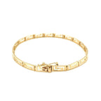 14k Yellow Gold Greek Fret Design Fancy Bracelet