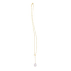 14k Yellow Gold Tesoro Pearl Lariat Necklace