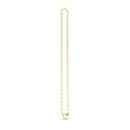 14k Yellow Gold Heart Element Paperclip Necklace