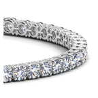 Lab Grown Round Diamond Tennis Bracelet in 14k White Gold (8 ct. t.w. F/G VS2/SI1)