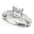 14k White Gold 3 Stone Antique Design Diamond Engagement Ring (1 3/4 ctw)