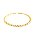 10k Yellow Gold Miami Cuban Semi-Solid Bracelet (4.50 mm)