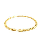 10k Yellow Gold Miami Cuban Semi-Solid Bracelet (4.50 mm)