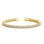 Lab Grown Round Diamond Tennis Bracelet in 14k Yellow Gold (8 cctw F/G VS2/SI1)