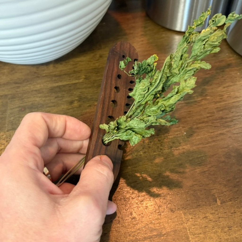 Herb Comb made from Walnut Wood