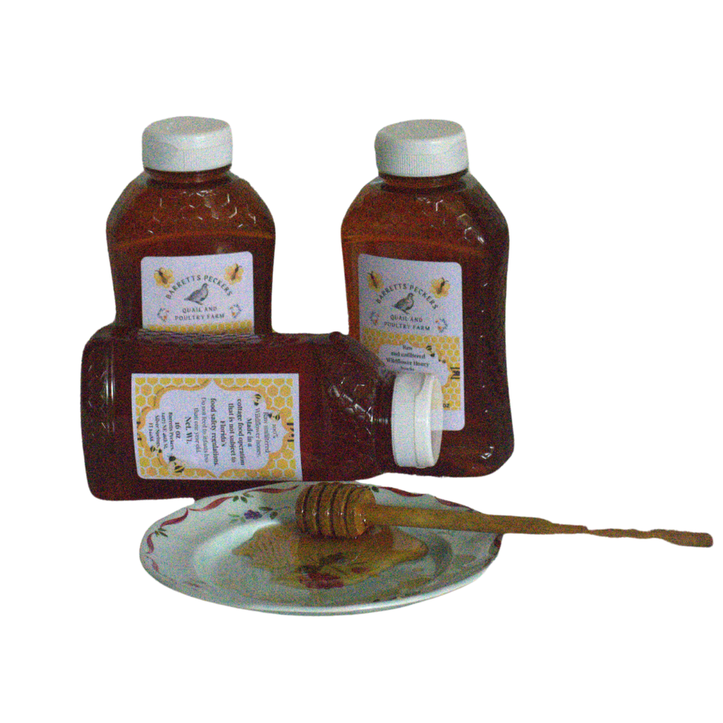 Miel de flores silvestres cruda y sin filtrar del Bosque Nacional de Ocala