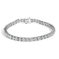 IGI Certified 14K White Gold 6.0 Cttw Lab Grown Diamond Tennis Bracelet