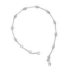 14K White Gold 1/2 Cttw Diamond by Yard Bracelet