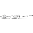 14K White Gold 1/2 Cttw Diamond by Yard Bracelet