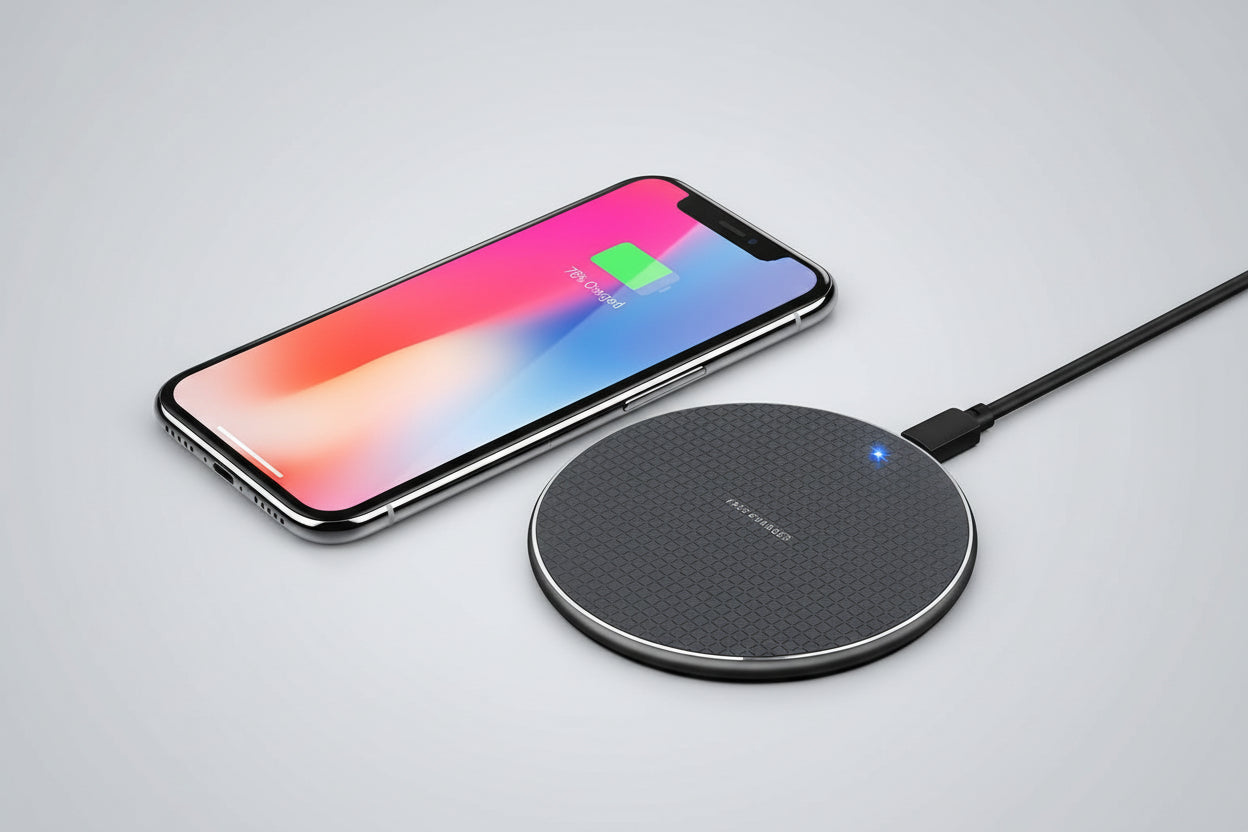 Carga tu dispositivo de forma rápida y conveniente con nuestro Cargador Inalámbrico Rápido. Compatible con smartphones y dispositivos habilitados para carga inalámbrica, este cargador ofrece tecnología de carga rápida para que no pierdas tiempo.

✨ Carga inalámbrica rápida y eficiente
📱 Compatible con múltiples dispositivos
🔒 Protección contra sobrecalentamiento
💡 Diseño elegante y compacto

Simplifica tu vida con la comodidad de la carga inalámbrica.
