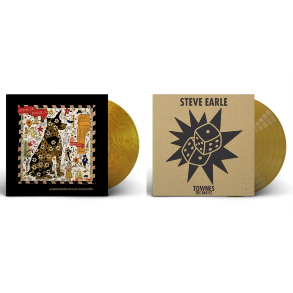 Steve Earle - Washington Square Serenade (Metallic Gold LP Vinyl) & Townes: The Basics (Gold LP Vinyl)