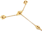 14K Yellow Gold 1/4 Carat Total Weight Diamond Ring and Bracelet Hand Chain (G-H Color, SI1-SI2 Clarity) - 7"