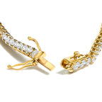 14K Yellow Gold Classic 5.00 Cttw Diamond Tennis Bracelet