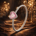 925 Sterling Silver Plated Platinum CZ Ring Size 9.0 for Women
