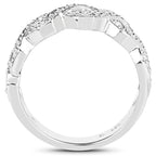 0.40 Carat Genuine White Diamond .925 Sterling Silver Ring
