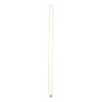 14k Yellow Gold Pearl Evil Eye Necklace