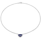 3.92 Carat Genuine Blue Aventurine .925 Sterling Silver Pendant