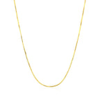14k Yellow Gold Octagonal Shiny Snake Chain 0.8mm