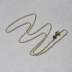 14k Yellow Gold Diamond-Cut Bead Chain 1.0mm