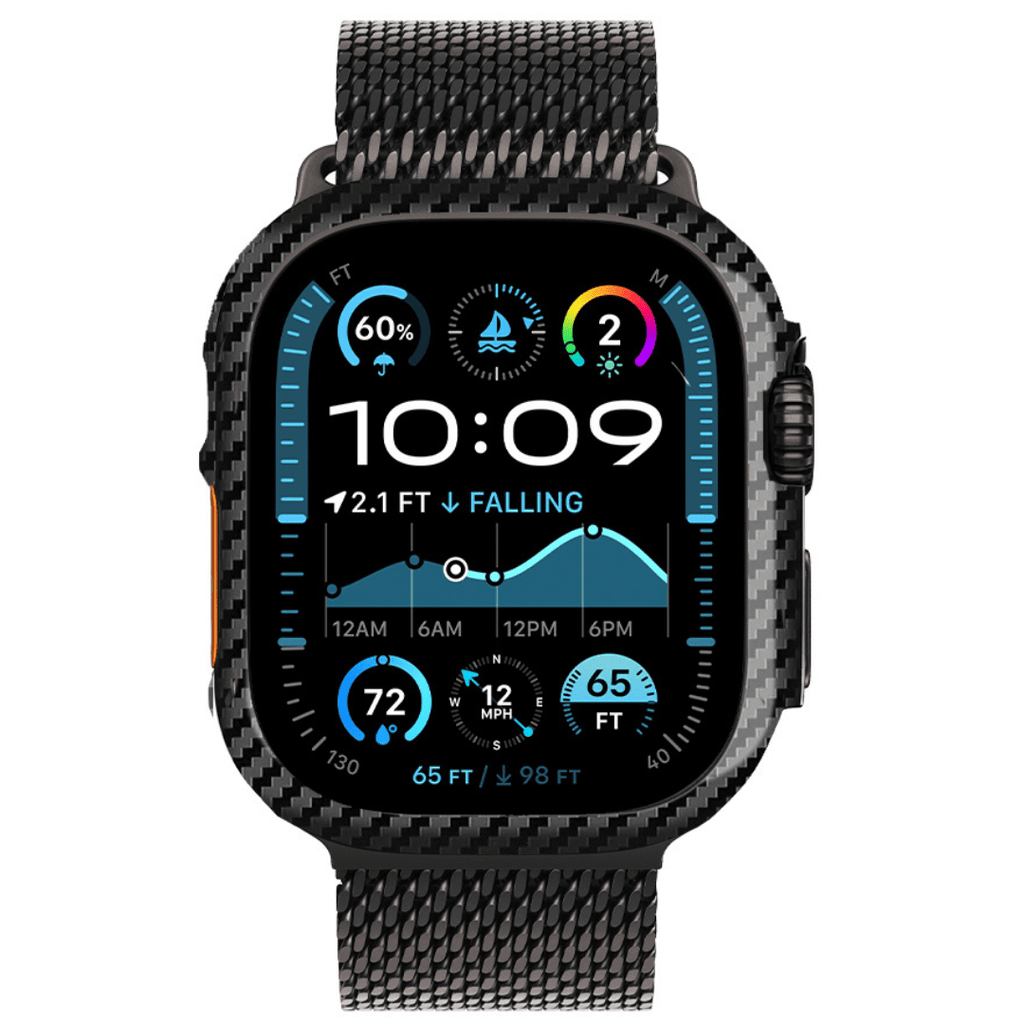 Real Carbon Fiber Case for Apple Watch - Ultra-Thin Protective Cover