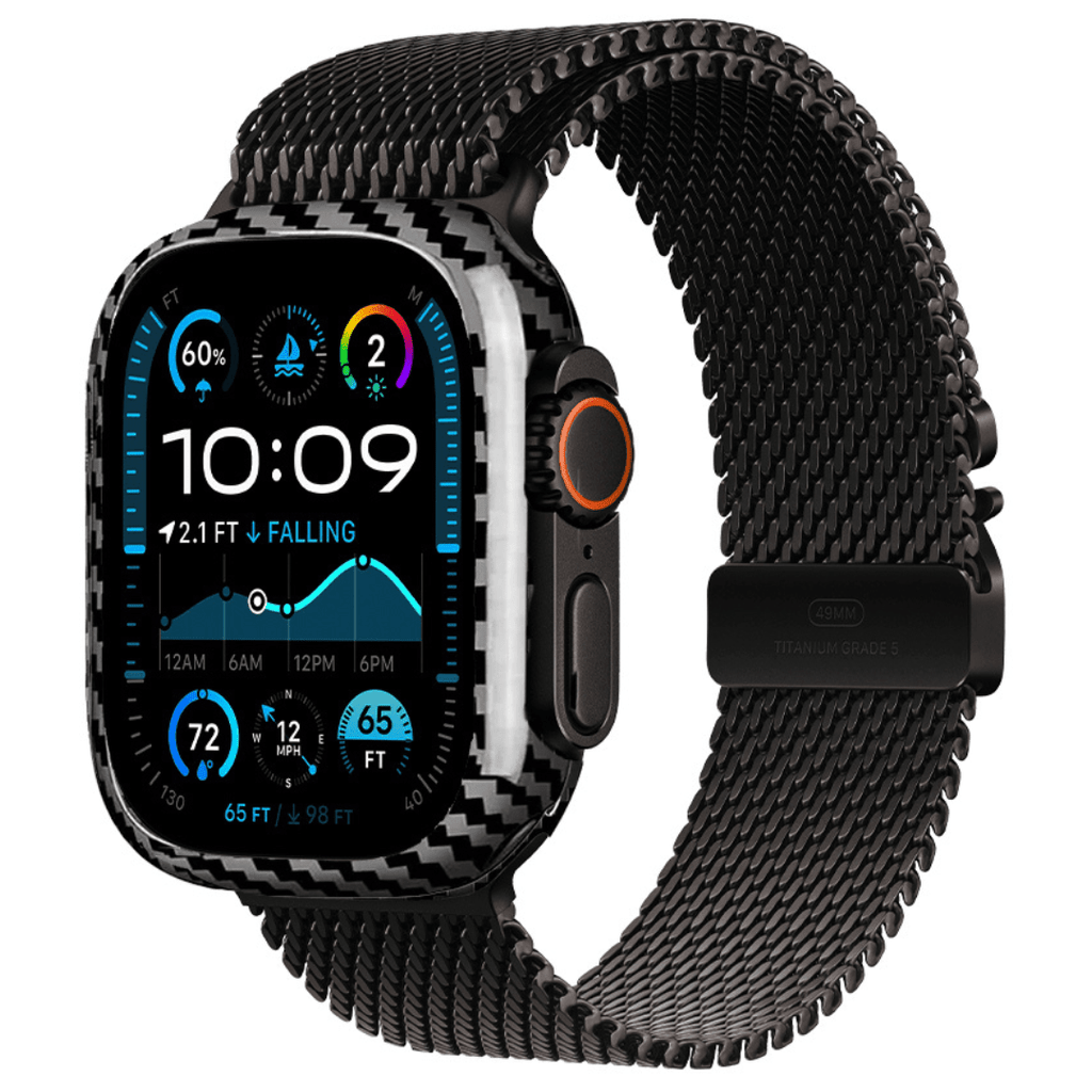 Real Carbon Fiber Case for Apple Watch - Ultra-Thin Protective Cover