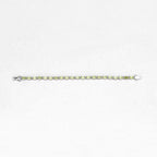 8.61 Carat Genuine Peridot .925 Sterling Silver Bracelet