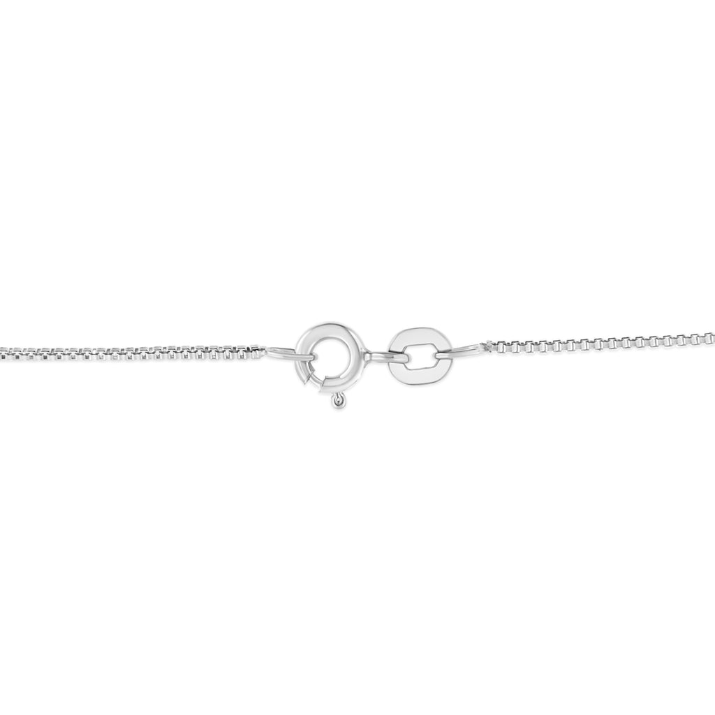 .925 Sterling Silver 1/2 Cttw Prong Set Treated Green Diamond Floral Cluster 18" Pendant Necklace (Green Color, I1-I2 Clarity)