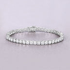 10.00 Carat Lab Grown Diamond 14K White Gold Bracelet