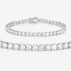 10.00 Carat Lab Grown Diamond 14K White Gold Bracelet