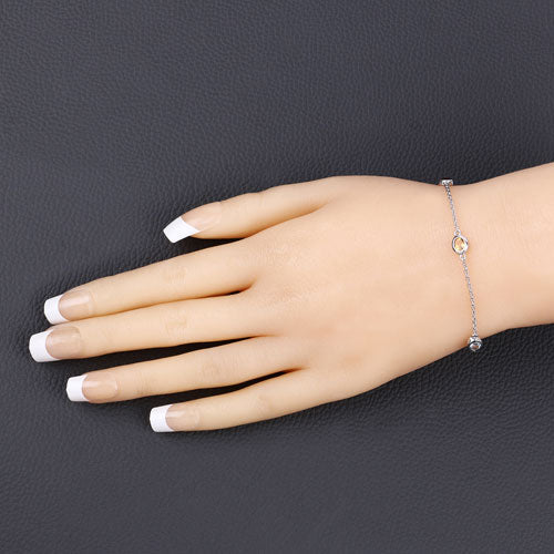 1.83 Carat Genuine Multi-Stone .925 Sterling Silver Bracelet