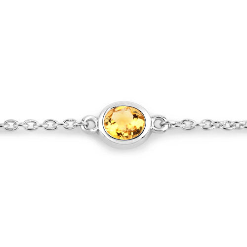 1.83 Carat Genuine Multi-Stone .925 Sterling Silver Bracelet