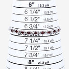 1.80 Carat Genuine Garnet .925 Sterling Silver Bracelet