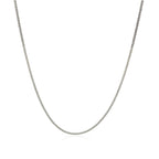 14k White Gold Gourmette Chain 1.0mm