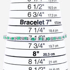 5.77 Carat Genuine Emerald and White Topaz .925 Sterling Silver Bracelet