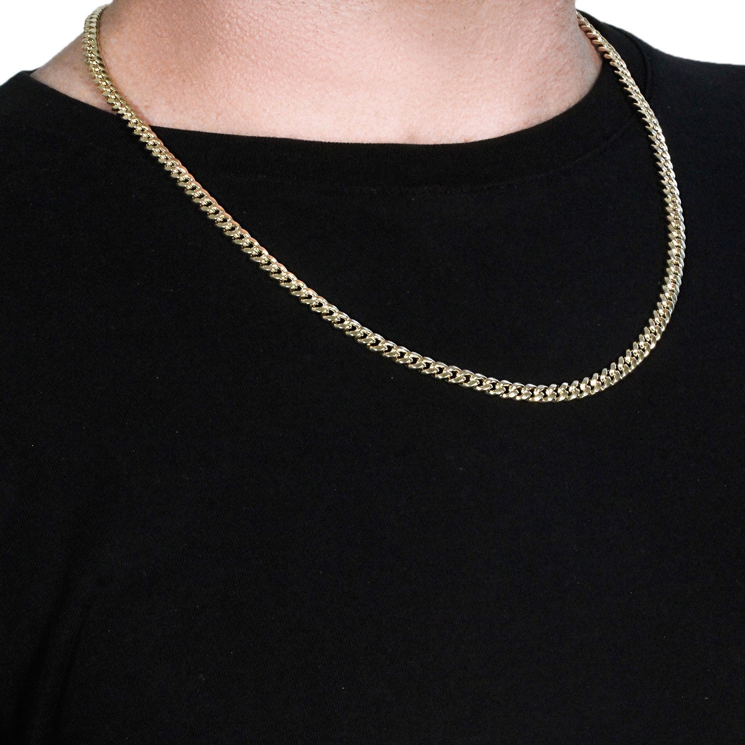 10k Yellow Gold Semi-Solid Miami Cuban Chain (5.00 mm)