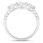 1.50 Carat Genuine Lab Grown Diamond 14K White Gold Ring