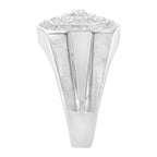 14K White Gold Men's 1 CTTW Diamond Band Ring
