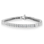 14K White Gold Princess Cut Diamond Bracelet (1.00 cttw, H-I Color, SI1-SI2 Clarity)