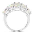 2.16 Carat Genuine Ethiopian Opal .925 Sterling Silver Ring