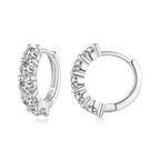 925 Sterling Silver 0.20 Carat Moissanite Earrings for Women
