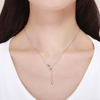 925 Sterling Silver Adjustable Necklace 38-45cm for Women