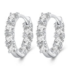 925 Sterling Silver Earrings with Pavé Setting CZ for Women