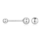 925 Sterling Silver Plated Platinum Dangle Earrings for Women