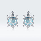 S925 Oxidized Silver Pavé Setting CZ Earrings for Women