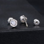 925 Sterling Silver 0.3 Carat Moissanite Earrings for Women