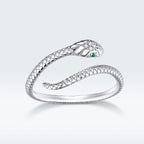 925 Sterling Silver CZ Plated Platinum Ring - Slim and Elegant Style