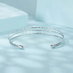 925 Sterling Silver White Gold Plated Bracelet for Women