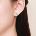 925 Sterling Silver Plated Platinum Gold Earrings for Women